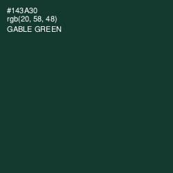 #143A30 - Gable Green Color Image